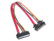22P 7 15 Pin Serial ATA SATA Male to Female Data Power Combo Extension Cable M F