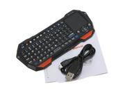 Mini Portable LED Wireless Bluetooth 3.0 Slim Multimedia Keyboard Mouse Touchpad for Windows Android iOS PC Laptop