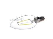 E14 2W COB LED Filament Candle Bulb Light Lamp Warm White 220~230V