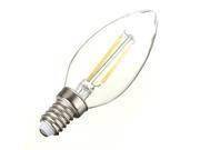 E14 4W 500LM COB LED Filament Candle Bulb Light Lamp Cool White 220~230V