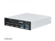 Akasa AK ICR 16 USB 2.0 SuperSpeed card reader with eSATA and USB panel