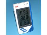 KT 908 Digital Temperature Humidity Tester Thermometer Clock Hygrometer
