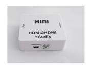 MINI HDMI to HDMI Audio Converter Splitter Digital Analog Adapter Audio HDMI2HDMI New