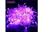 Waterproof 100LED 10M String Fairy Lights for Christmas Wedding Xmas Party Purple 110V