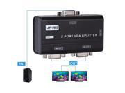 MT 2502AS 250Mhz 2 Port VGA Video Splitter Distributor 1 input to 2 Output support widescreen LCD Monitors