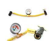 New R134a Gauge Hose Recharge Measuring Tool Car Air Conditioning Pressure Resistant