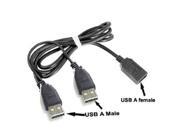 NEW USB Y Cable Splitter YC150B Extension Cord 1 Female 2 Male More Power Supply