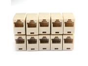 10pcs New RJ45 CAT5 Coupler Plug Network LAN Cable Extender Joiner Connector Adapter
