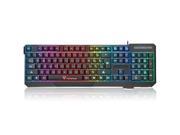 New Colorful Illuminated Backlight USB Wired PC Gaming Backlit Keyboard 104 37ER