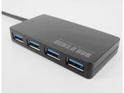 Compact 4 Port USB 3.0 Hub 5Gbps Portable for PC Mac Laptop Notebook Desktop