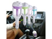 Car Aromatherapy Essential oil Diffuser Humidifier Purifier Cigarette Powered Green