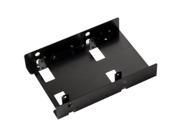 2.5 to 3.5 Dual Bay Adapter Converter Bracket for SATA and SSD Drives w Screws