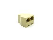 RJ45 1x2 Ethernet Connector Splitter 1 to 2 sockets Internet Cable Cat 5 6