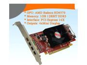 AMD Radeon HD 6570 PCIe 1GB DDR3 Low Profile 4 Mini Display ports Multiview graphic card support four monitors