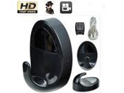 720P Night Vision SPY Hidden Video Camera Mini DV Clothes HOOK Remote Black