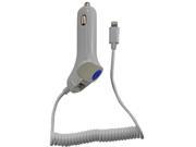 LED power light indicates charging Coiled cable USB Power Power car charger For iphone 5s 5c 5 ipads ipods