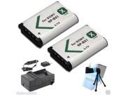 High Capacity Replacement Battery for Sony NP BX1 Quantity 2 Charger LCK