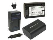 Wasabi Power Battery 2 Pack and Charger for Sony NP FV50 Battery Charger Kit