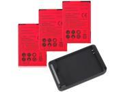 3X 1800MAH Lithium Ion 3.7V Battery Dock charger for Sprint HTC EVO 4G Droid incredible 6300
