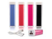 2600 mAh Portable External Battery USB Charger Power Bank For Samsung Galaxy S3 S4 S5 BLUE
