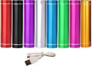 USB 2600 mAh Lipstick Portable Power Bank External Battery Charger For Iphone Samsung HTC Green