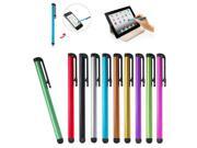 10x Universal Metal Stylus Touch Pens For Android Ipad Tablet iPad Air 5 iPhone 5 5s 4 4s iPod Touch Nano