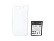 NEW White 4300mAh Extended Battery Back Cover Door for Samsung Galaxy S3 III I9300