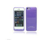HOT!@! 2200mAh External Battery Backup Charger Case Pack Power Bank iPhone 5 5s PURPLE