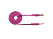 Pink 3 FT 3.5mm 1 8 Aux Car Cable Cord Flat Audio Wire Samsung Galaxy S3 S iii HOT