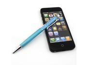 Crystal Long 2 in1 Stylus Touch Screen Pen For iPhone 5S iPad Samsung Galaxy S5 blue