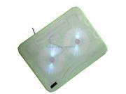 New USB Cooling Cooler pad 2 Fans for 10 17 Laptop PC With LED Light Green hot