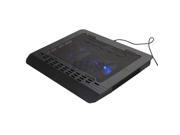 USB 2 Fan Cooling Cooler Pad Stand for Laptop PC Notebook 14 16 Black