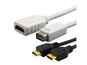 New 25 FT HDMI Cord Mini DVI to HDMI Cable Adapter for Apple Macbook Pro iMac HDTV