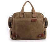 VNC NEW canvas travel men messenger bags Laptop Case Briefcase Bottle Pocket bag khaki