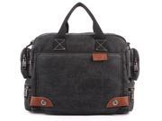 VNC NEW canvas travel men messenger bags Laptop Case Briefcase Bottle Pocket bag black