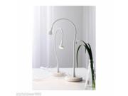 NEW IKEA LED WORK DESK LAMP LESS ENERGY ADJUSTABLE ARM JANSJO BLACK WHITE 80