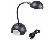 15 LED Adjustable Neck USB Light Stem Desk Reading Lamp Black