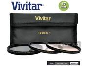 Vivitar Series1 67mm Filter Kit UV Circular Polarizer CPL INTENSIFIER WARM LENS