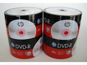 New 200 pk HP 4.7 GB 16X DVD R DVDR Blank Disc Media Bulk Pack