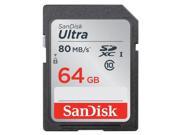 SanDisk Ultra 64GB 64G 64G SD SDHC 80MB S Class 10 Memory Card For Canon