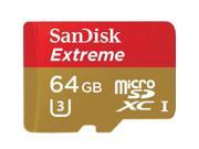 SanDisk Extreme 64GB MicroSDXC U3 Class 10 TF Memory Card 90mb s 4K Card 600x