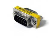 9 Pin RS 232 DB9 Male to Male M M Serial Cable Gender Changer Coupler Adapter