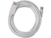 15FT Mini Display Port to HDMI Adapter Cable for Apple Macbook Pro White