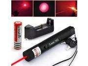 Military Powerful Red Laser Pointer Pen G301 650nm Burn Lazer 18650 Charger