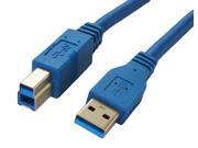 Premium Quality Blue 15FT 15Feet USB 3.0 A Male to B Male Cable U3A1 B1 15