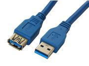 Premium Quality Blue 3Ft 3Feet USB 3.0 A Male to Female Extension Cable