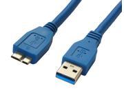 Premium Quality Blue 6FT 6Feet USB 3.0 A Male to Micro B Male Cable U3A1 MCB 06