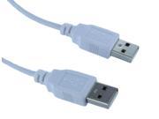 3Ft 3FEET White USB2.0 Type A Male to Type A Male Cable Cord