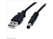 USB 2.0 A to 5.5mm Barrel Connector Jack DC Power Cable