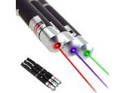 3PCS Powerful Green Blue Violet Red Light Beam Powerful 5MW Laser Pointer Pen